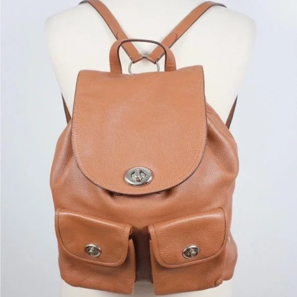 Coach Leather Backpack - Picture 7 of 9